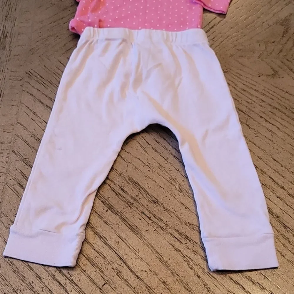 12 month girls Carters long sleeve onsie and pants